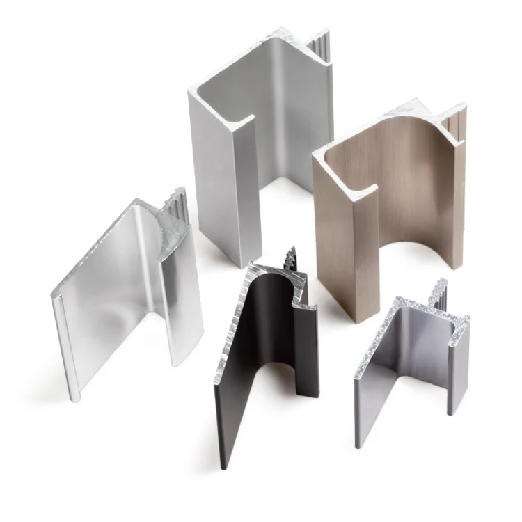 Aluminium profile modern kitchen design cabinet G shape cabinets kitchens without handles