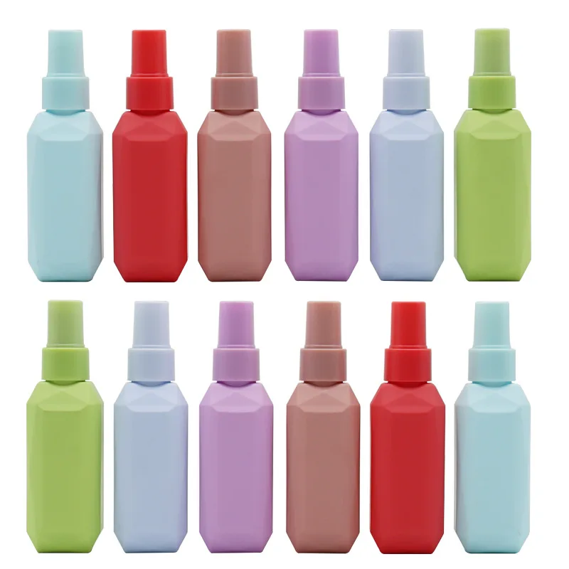 Private Label OEM 100ml 200ml 400ml Empty Cosmetic Packaging Matte Plastic Bottle Unique Shaped Squeeze Pet Mist Spray Bottle