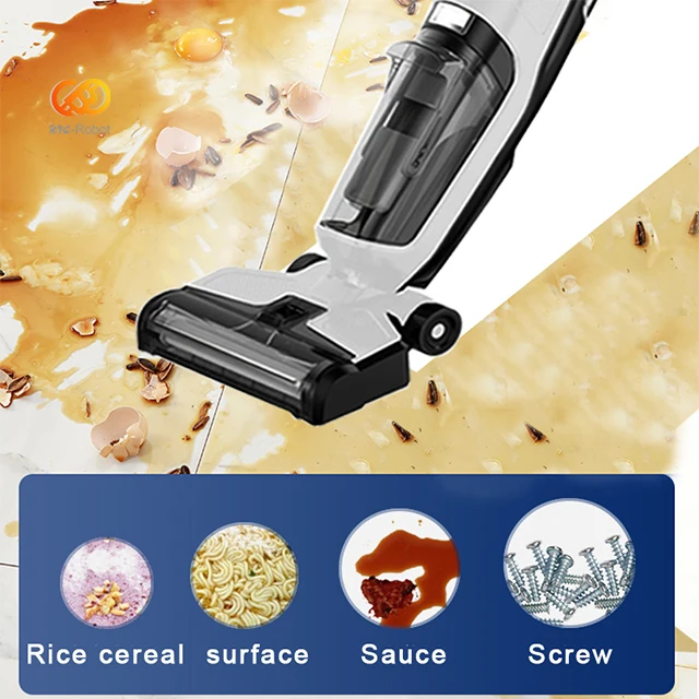 3In 1 Cordless Floor Washer Handheld Vacuum Cleaner Floor Cleaning wireless mop Wet&Dry Hepa Filter