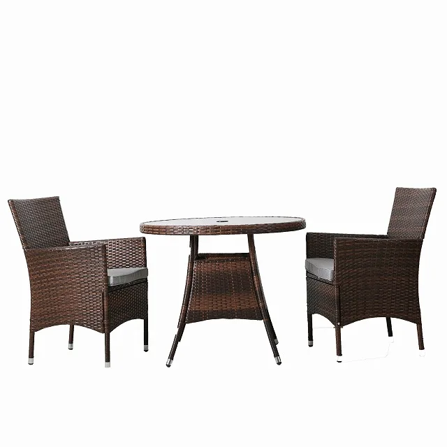 
Outdoor Stack Lawn Rattan Garden Set Chair And Table Glass 