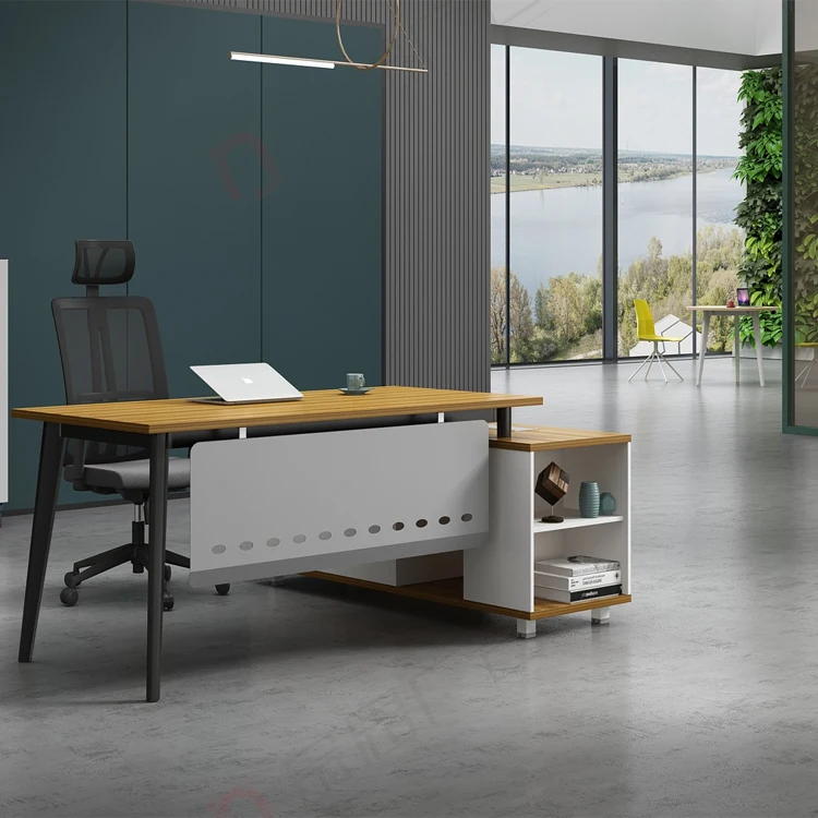 luxury office black and white secretary modern manager l shaped office desk