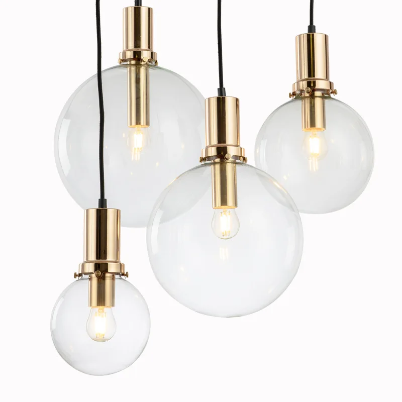Hand Blown Glass Pendant Lamp Modern Lighting Glass Ball Pendant Light