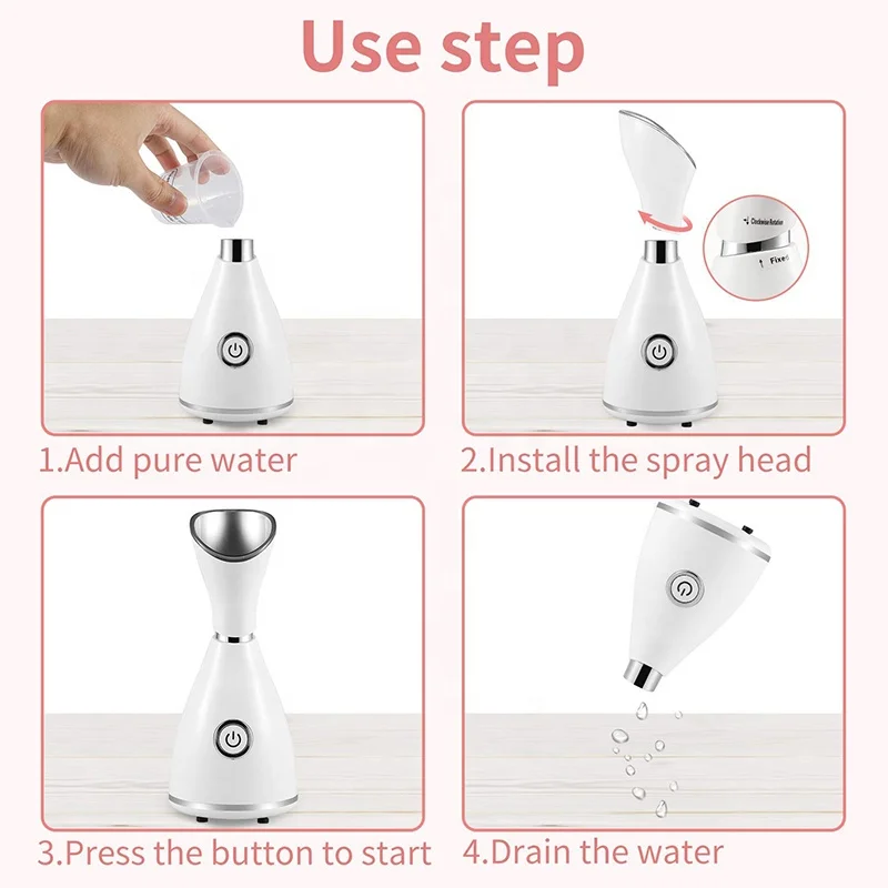 Hot Sale Home Use Spa Hot Spray Steam Face Ion Beauty Instrument Nano Ionic Face Steamer