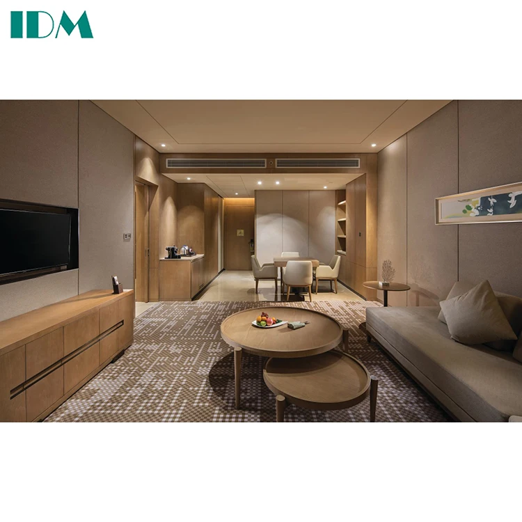 IDM-A40 Modern Hotel Luxury Bedroom  Furniture Bed  Room Set Furniture Hotel Bed