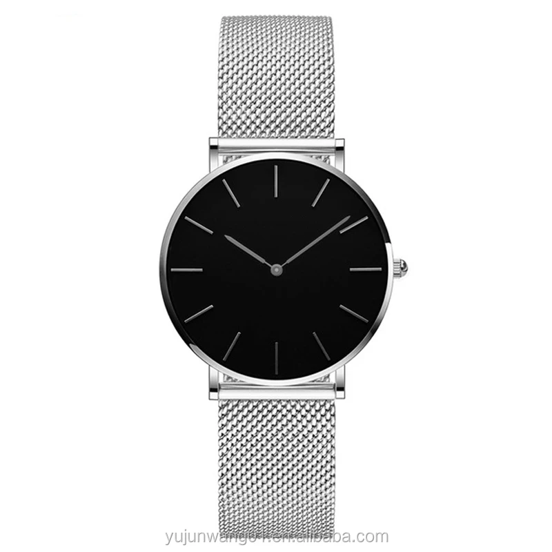 Fashion Mesh Strap Female Watch Waterproof Stainless Steel Wrist Watch Women
