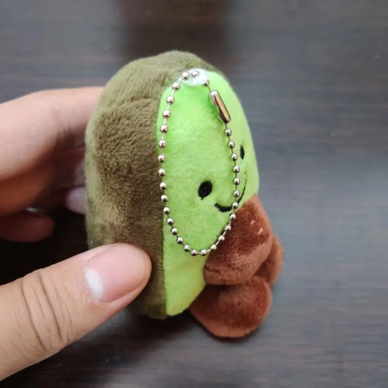 Mini Kawaii Doll Plush Avocado You Complete Me Keychain Avocado Pendant with keyring