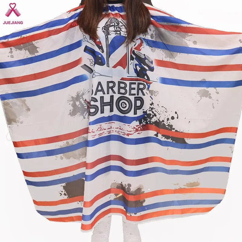 Тканевая накидка для стрижки волос, салонный водонепроницаемый фартук для парикмахерской в стиле ретро