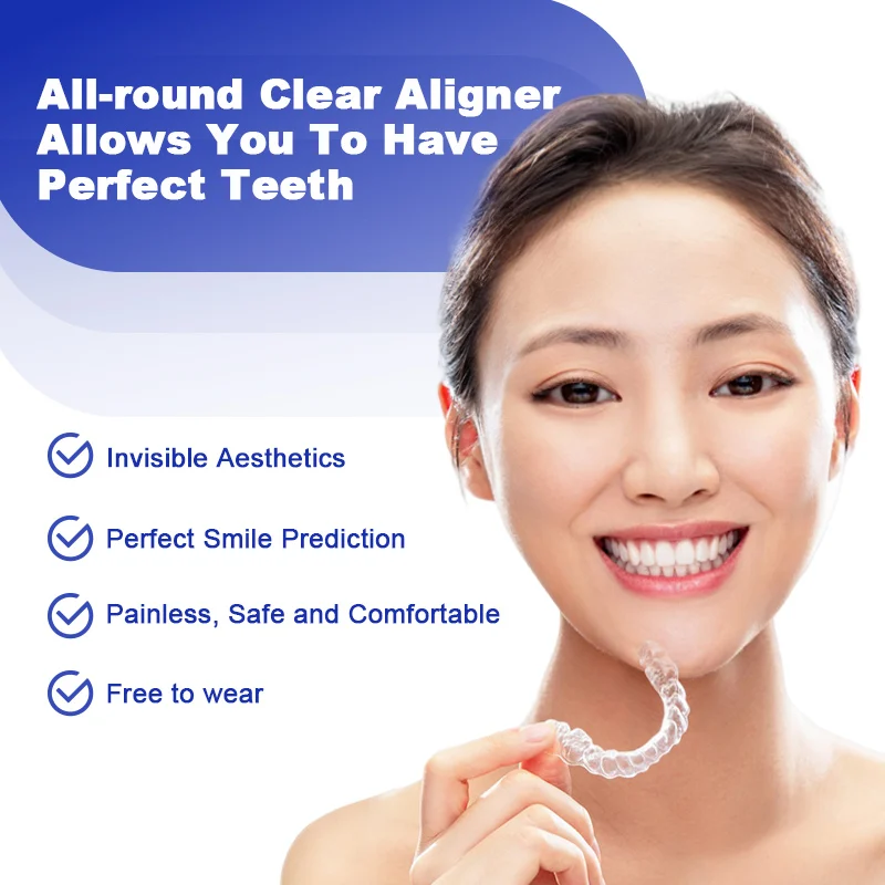 OEM Logo Invisalign Aligner Orthodontic Materials Invisible Teeth Price Braces Aligners Clear Resin Coping Sheet Tpu&petg