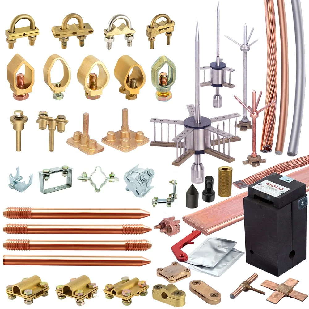 Driving head ,Drill,Coupler,Copper bonded steel rod Copper clad steel rod  for earthing system