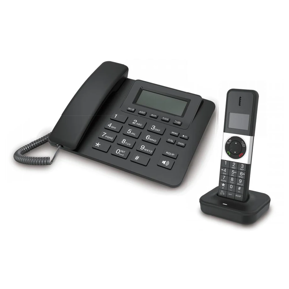 Dect 6.0 Cordless Phone For Home Backlit Display Big Buttons Full Duplex Speakerphone Caller Id Call Waiting Easy Wall Mounting