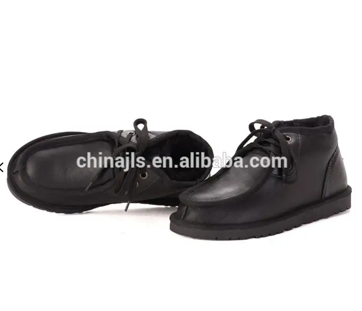 Wholesale Waterproof Sheepskin Snow Boots For Men