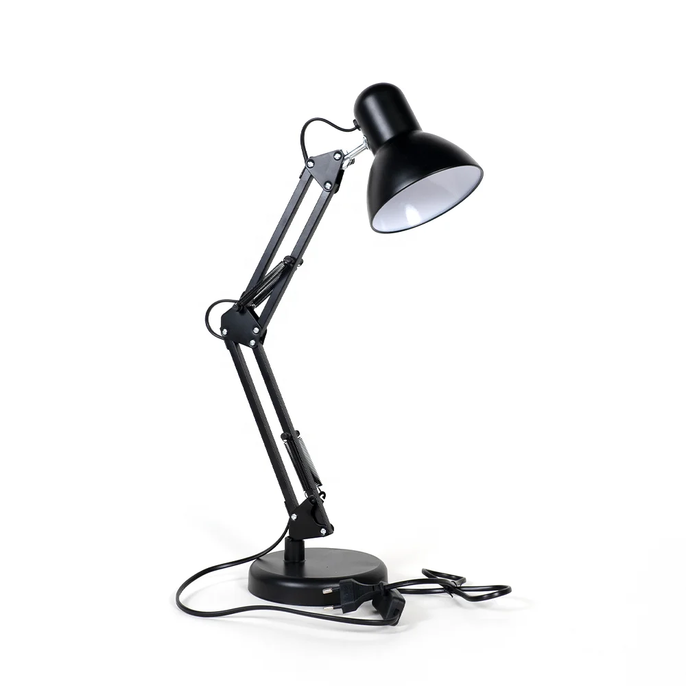 110-240V Swing-Arm Reading Desk Table Lamp with Base And Clamp