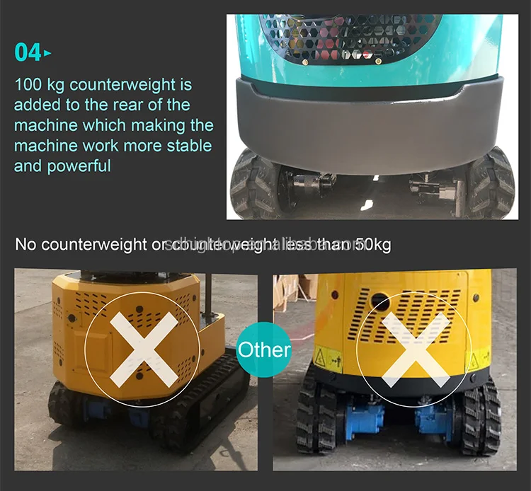 construction machine 0.8ton 1ton small type Chinese mini excavator price