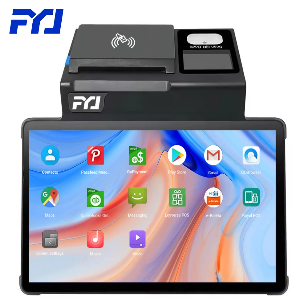 FYJ F1-T1 11' Order Payment Touch Screen Desktop Pos Card Payment Machine Pos Tablet Business Software Restaurant Pos
