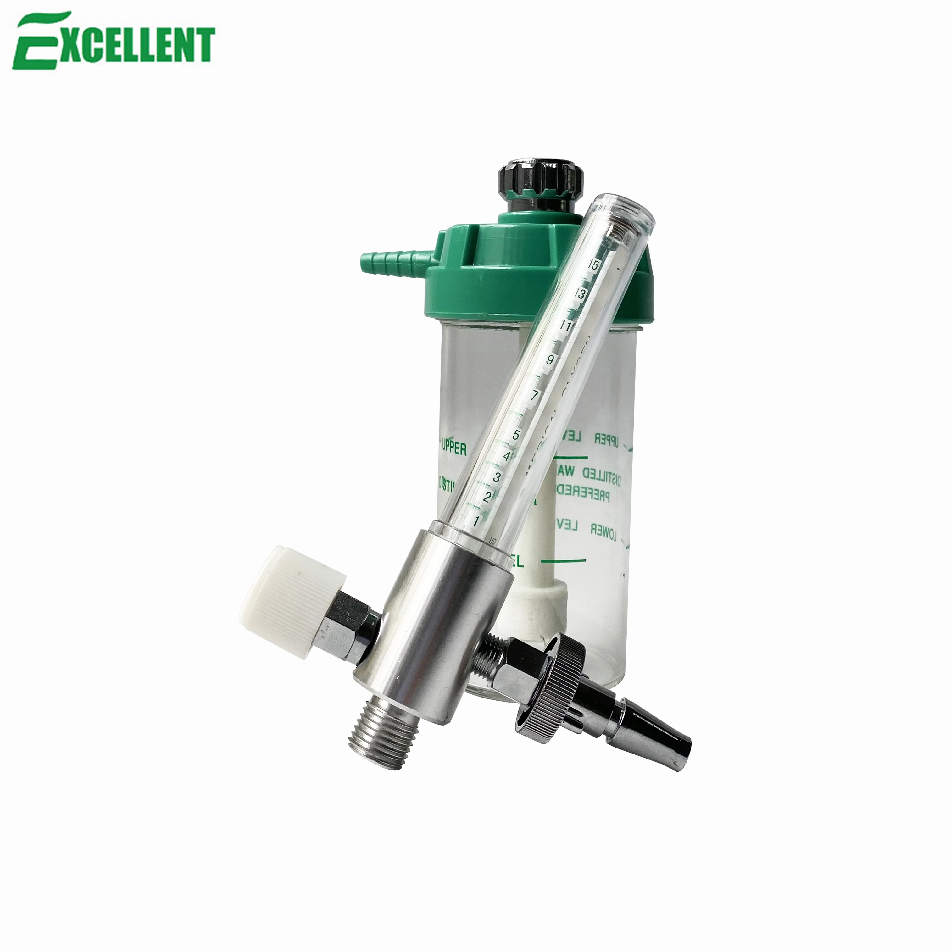 Wall mounted Brass Medical oxygen flowmeter oxygen regulator for hospital oxygene therapy 0-15LPM