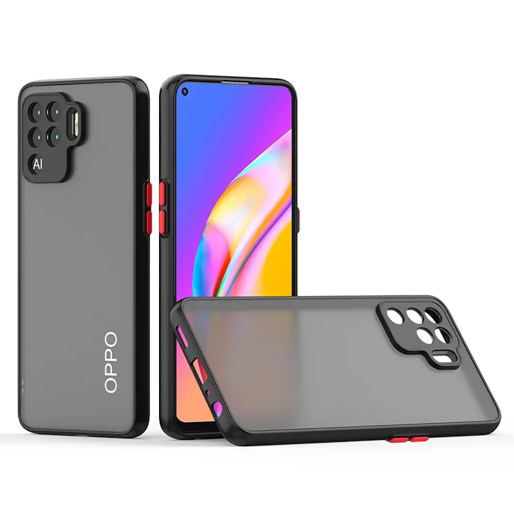 Factory Price TPU+PC Shockproof Translucent Smoke Phone Case For Oppo Realme 8 8 Pro A95 5G