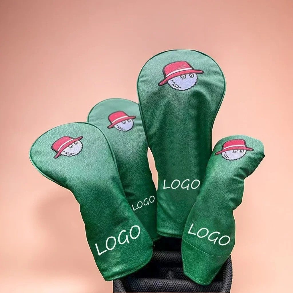 Support Low MOQ Golf  headcover Driver headcover Quick custom embroidered logo golf club headcover
