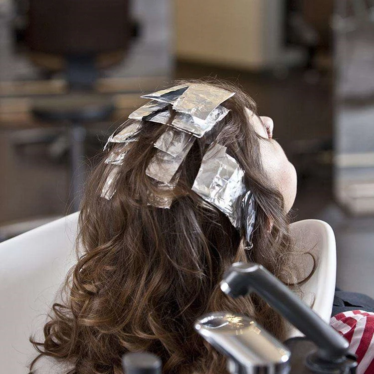 Good quality 100% safety pop-up foil sheets hairsalon aluminum foil sheets 500pcs  8011-O