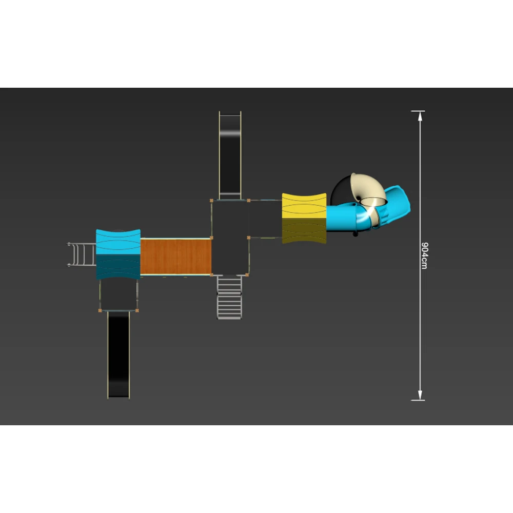 Large Outdoor Amusement Equipment Kindergarten Kids HPL Playground Slide Toys for Sale