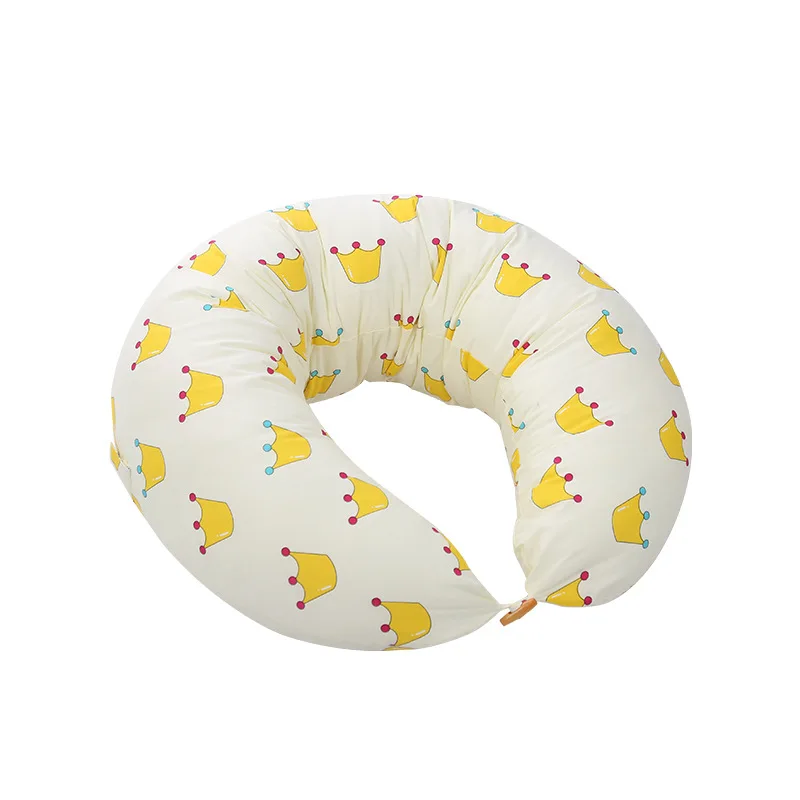 High quality design logo indoor star pattern removable lightweight baby breast feeding pillow