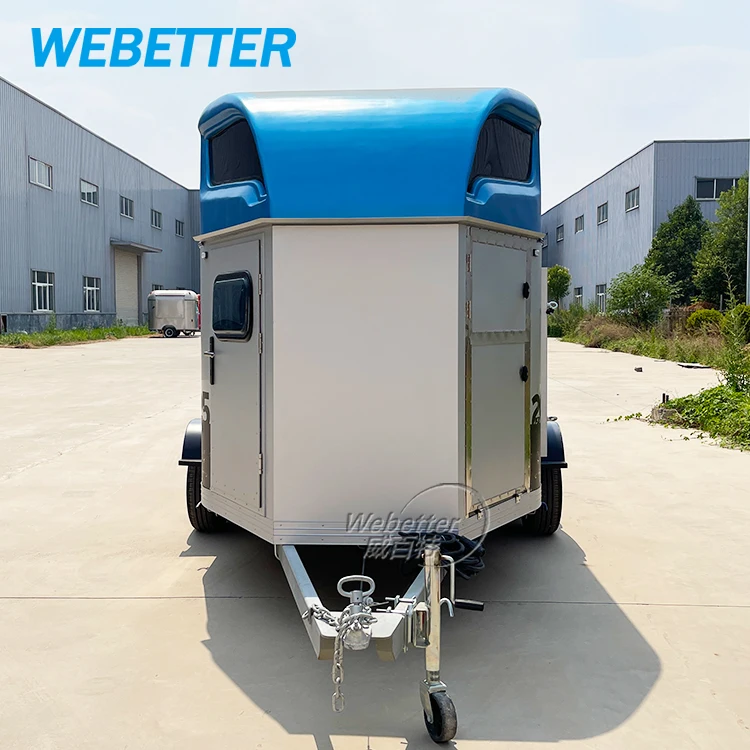 WEBETTER American Miniature Horse Trailer Transport Travelling 2 Horse Float Trailer For Sale