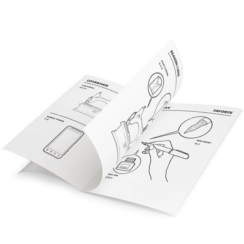 Enterprise product manual custom color brochure printing company staff handbook atlas printing