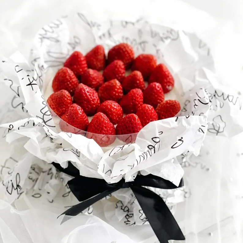 Wholesale waterproof flower wrapping paper luxury korean paper for flower color custom wrapping package tissue paper