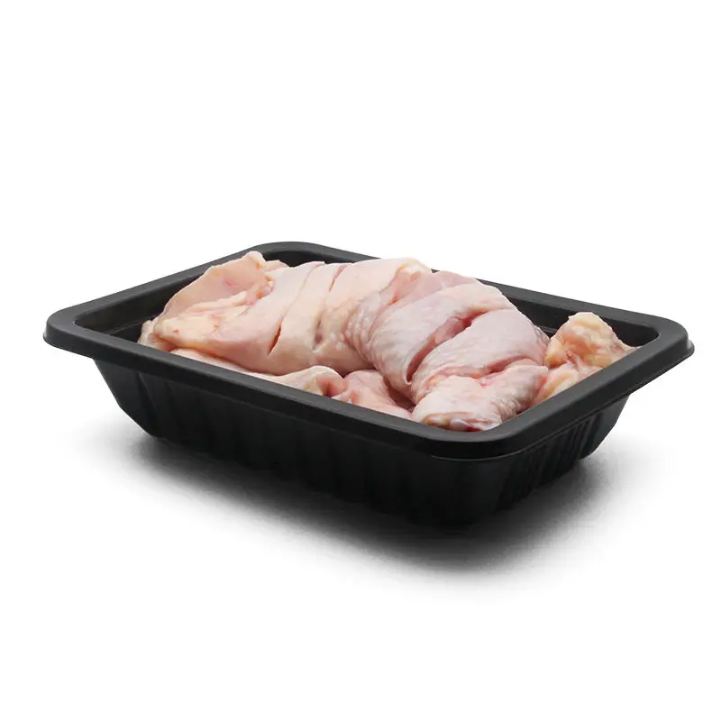 Rectangle Tray Appetizer Dessert Plates Disposable Hard Plastic Miniature Tasting Sushi Trays Sample Dish Party Plates