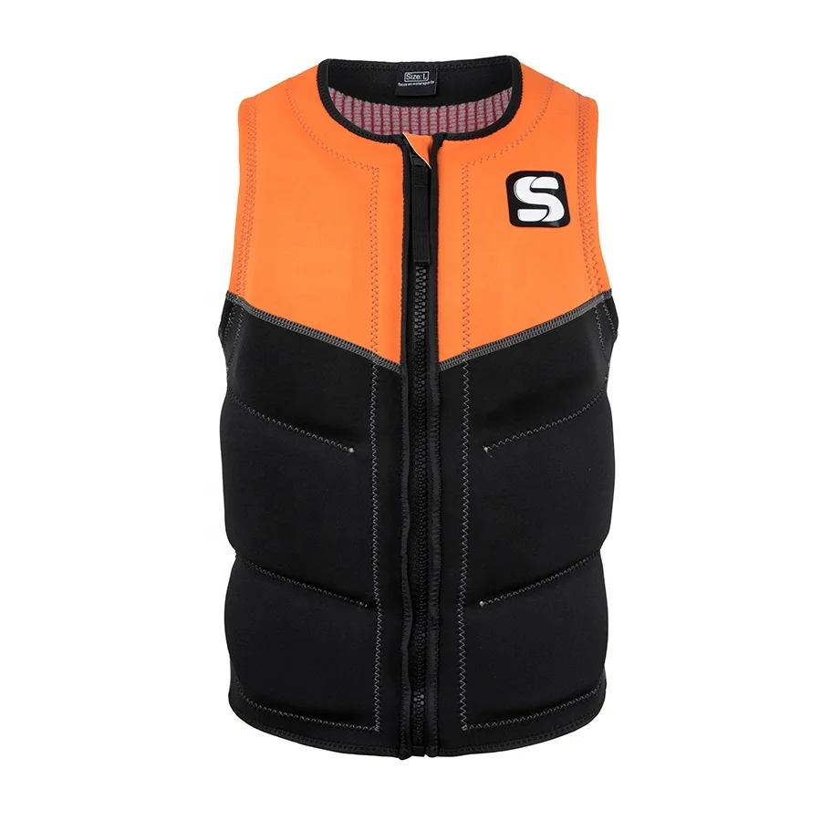 DIVESTAR Custom Neoprene Swimming Vest Anti-collision Life Jacket for Kayak Fishing for Adult and Men Surfing