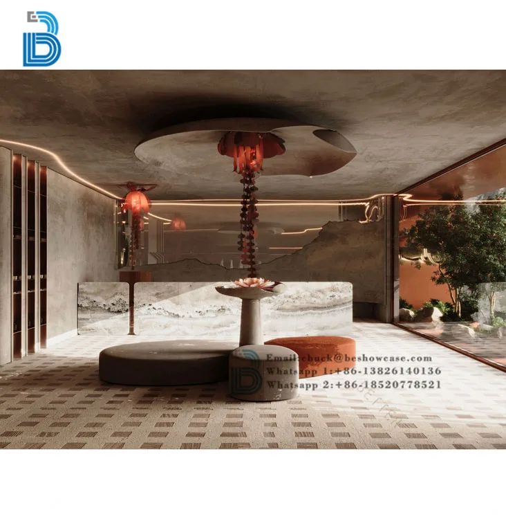 Modern Ladies Clothing Store Interior Design Display Rack Clothing Store Shelf Display Customization Clothing Store Furniture