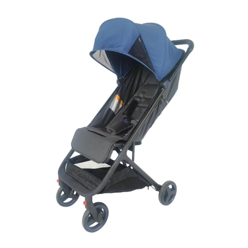 Brightbebe Lightweight Stroller Baby Compact Travel Buggy One Hand Foldable Two Ways Baby Stroller With Dinner Plate