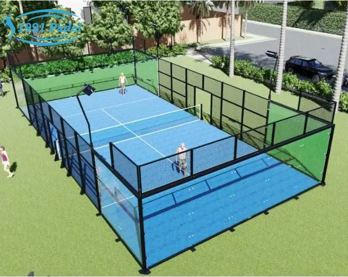2024 Hot Selling Panoramic Indoor Padel Court Factory Price Canchas De Padel Outdoor