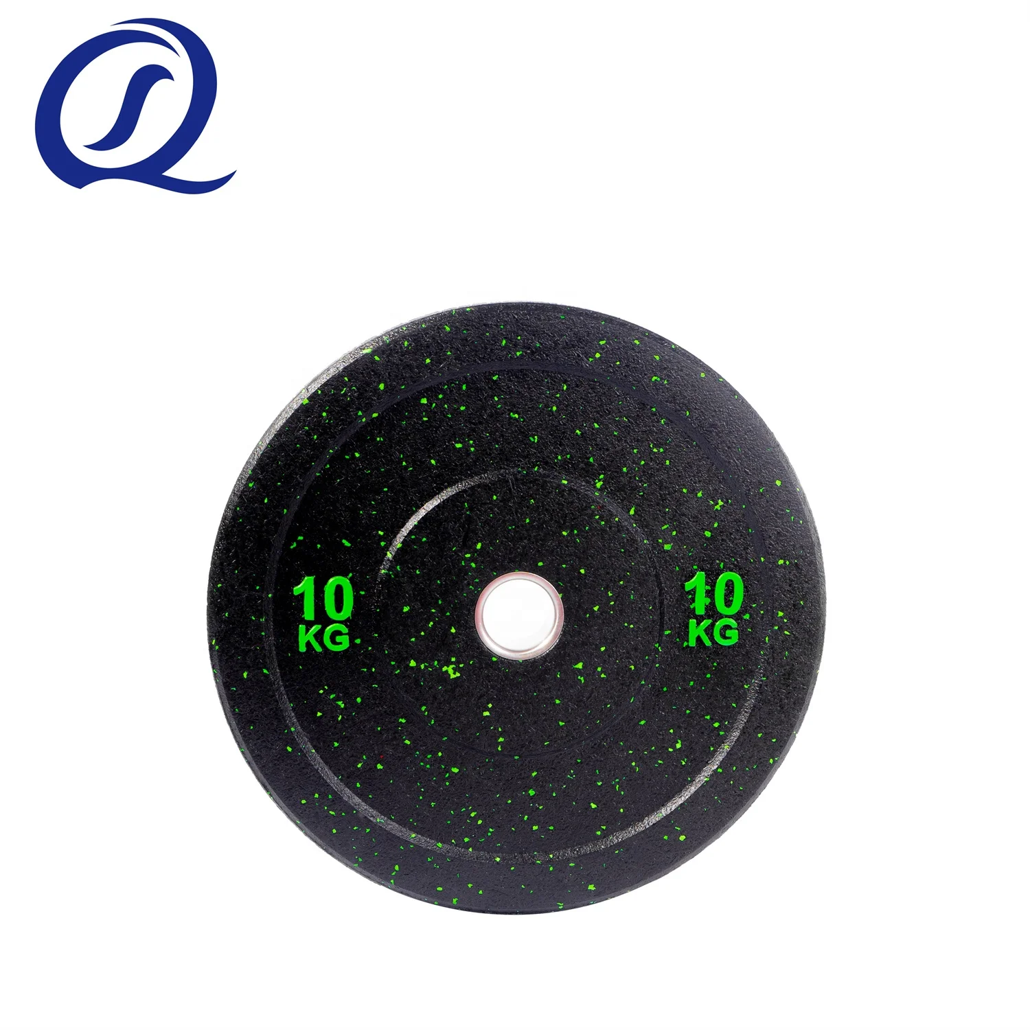 Top Quality Durable Cross Fitness Equipment Hi-Temp Rubber Bumper Weight Barbell Plates With Color