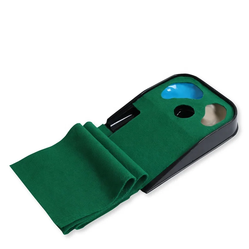 Factory Price New Golf Putter Trainer Practice Training Mat Indoor Mini Golf Putting Green with High Quality