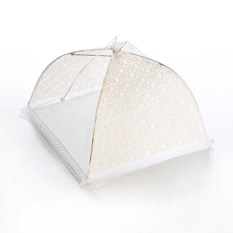 
new style pop-up kitchen foldable 4 sides mesh polyester Net dish food umbrellas cover 