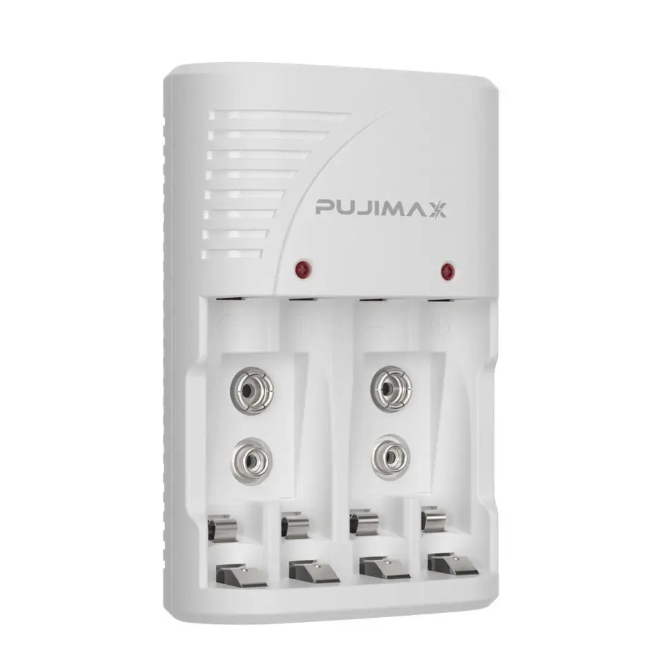 PUJIMAX Wholesale 9v battery charger 1.2v rechargeable aa aaa battery charger nicd nimh batteries adapter for clock toys