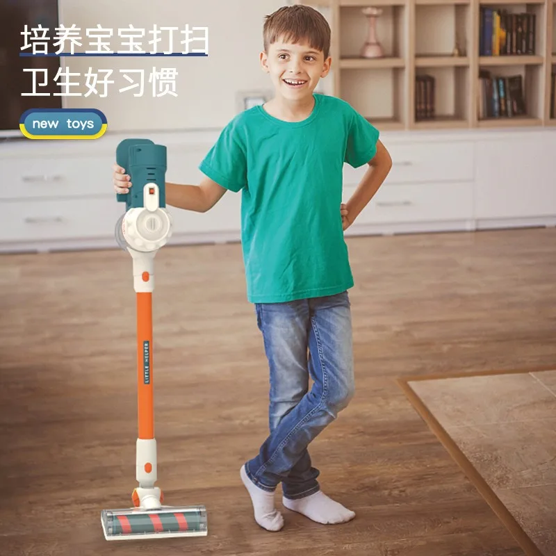 High Quality 3 In 1 Mini Wireless Vacuum Cleaner Toys With Lights And Music Pretend Play House Toy Education Games For Kids