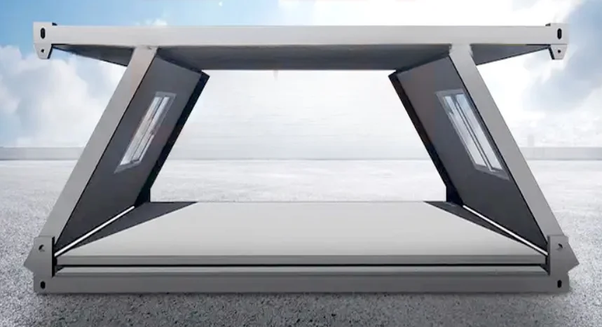 Z-Type 20ft foldable container house prefabricated folding house