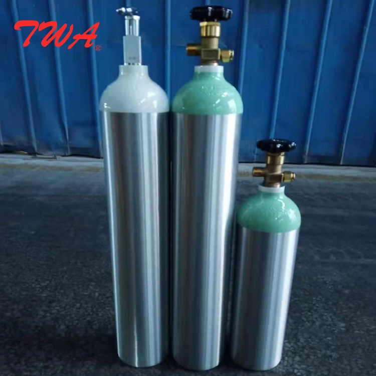 High Quality TPED/DOT Aluminum Gas Cylinder Medical Oxygen cylinder/Scuba Diving Tank/Co2 Aluminum Cylinder