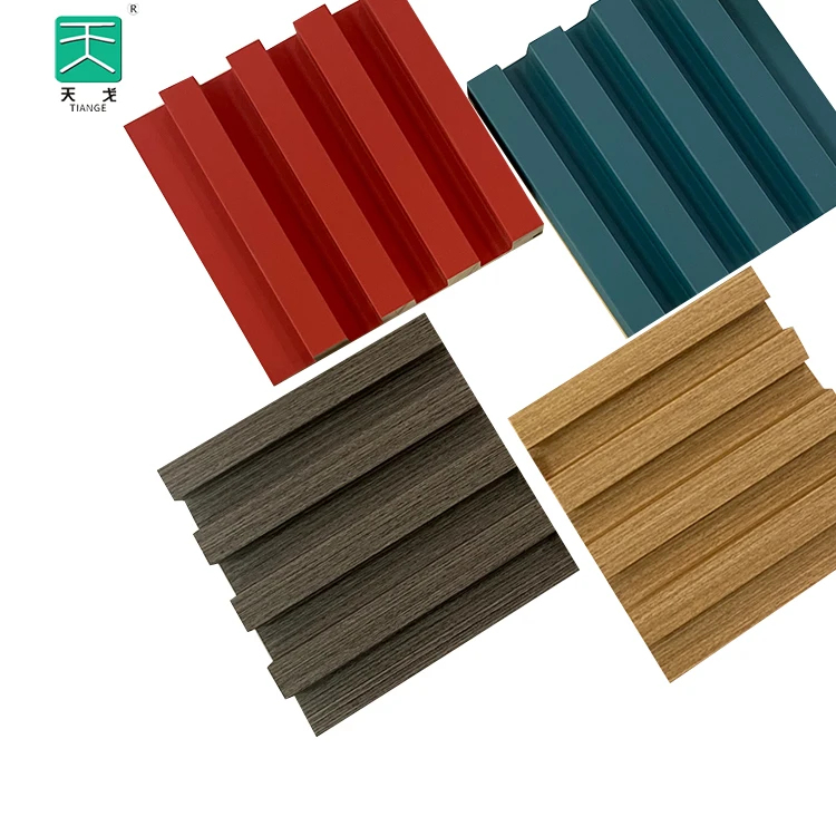 TianGe Villa Wall Decor Manufacturers Vertical Wooden Slats Pine Wood Fluted Panels