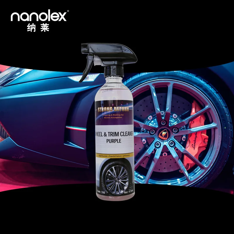 Nanolex 106 4л кислый очиститель колес для автомобиля Детализация колеса очистки авто бесплатные образцы