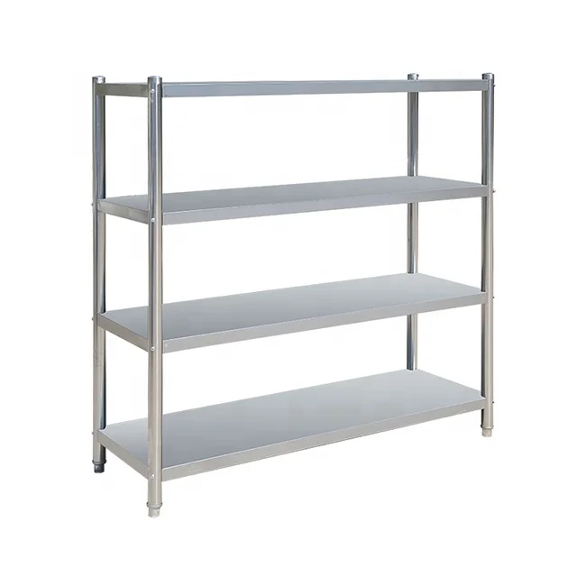 High Quality Industrial Stainless Steel Storage Shelves Rack Kitchen Heavy Duty Rack Stacking Racks Shelves For Restaurant
