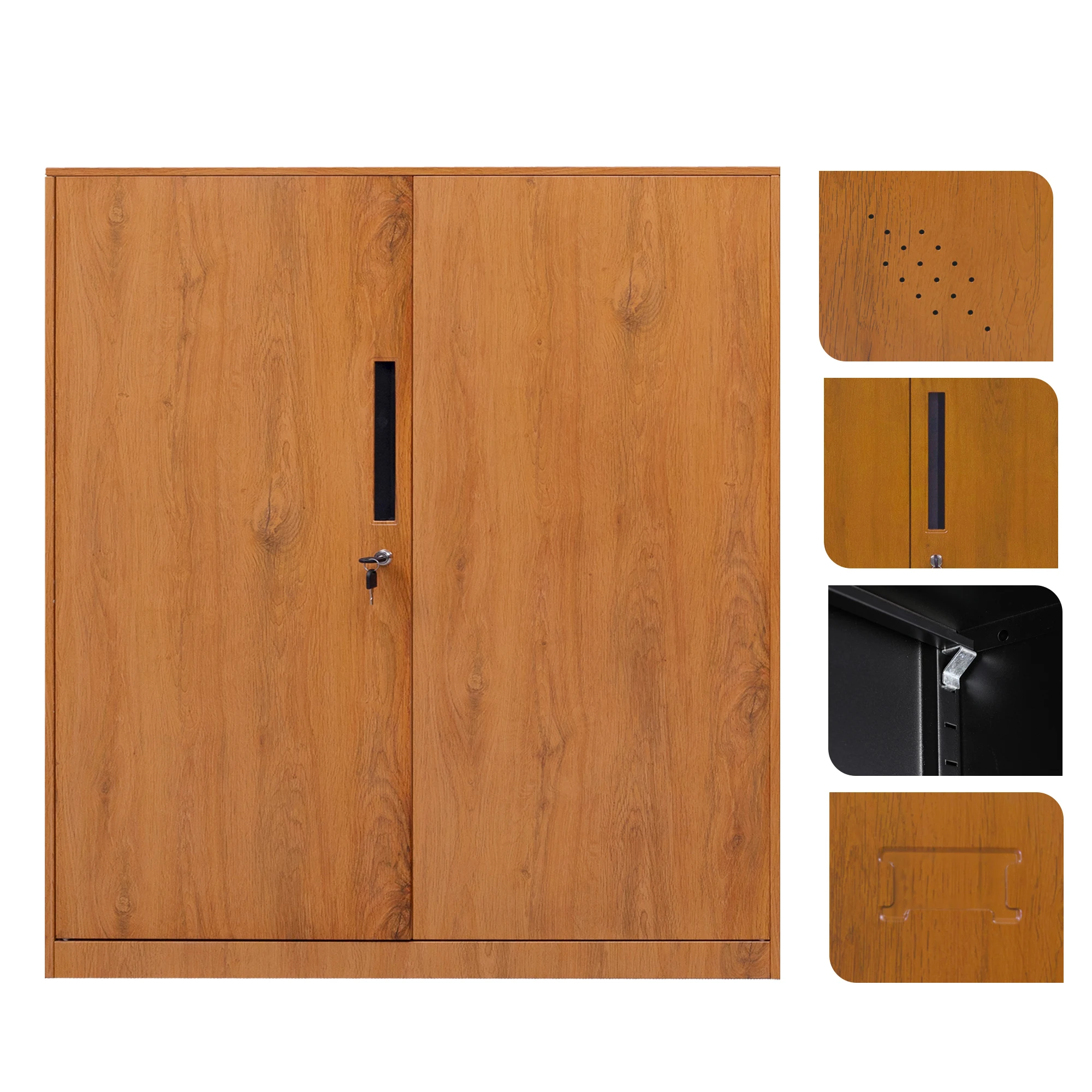 Stainless Steel Material Office Storage Cabinet With Huge Space Super Capacity Modern Iron File Cabinets