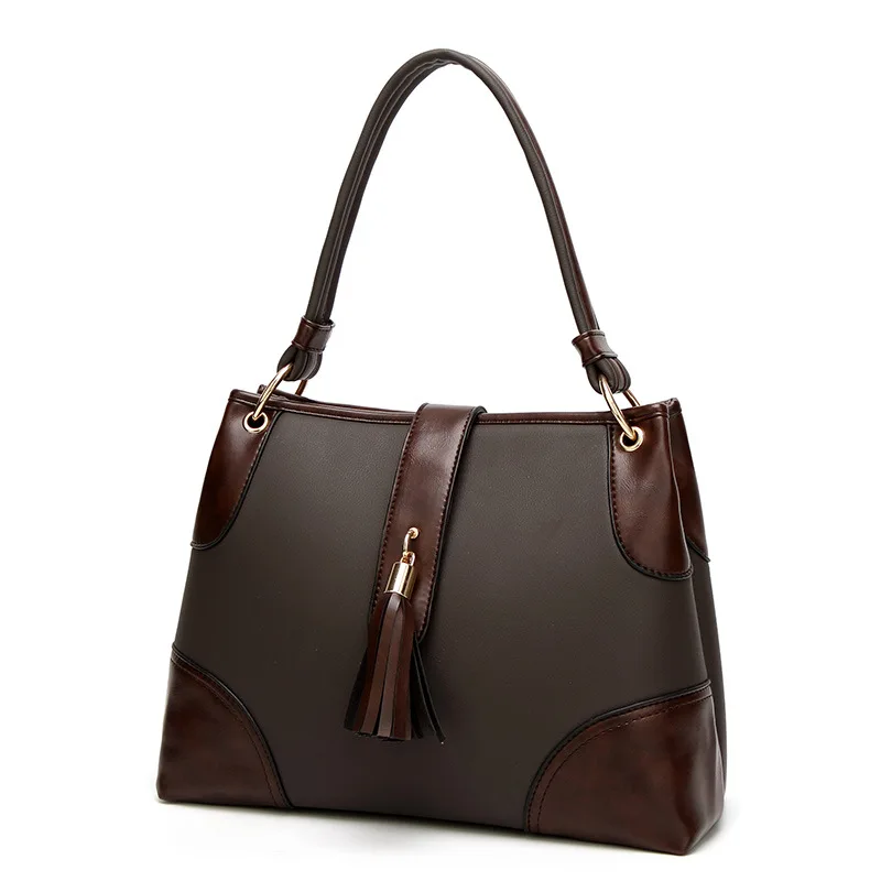 Hot selling Popular Criss-Cross shoulder bag Tassel decoration female handbags