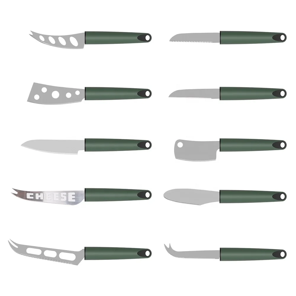 New arrival high quality stainless steel cheese knife set cheese cutter slicer with plastic handle