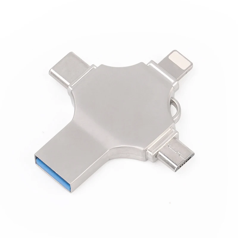 Wholesale Best Price Custom 2GB 4GB 8GB 16GB 32GB 64GB 128GB 256GB 4 In 1 Otg 3.0 Usb Flash Pen Drive