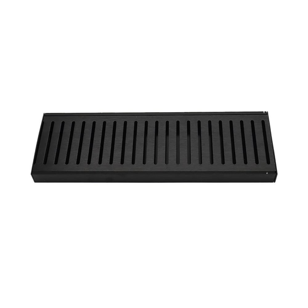 Aluminum Long Floor Drain Factory Direct Sale Professional Hot Selling Square Black Long Floor Drain Wall Drain
