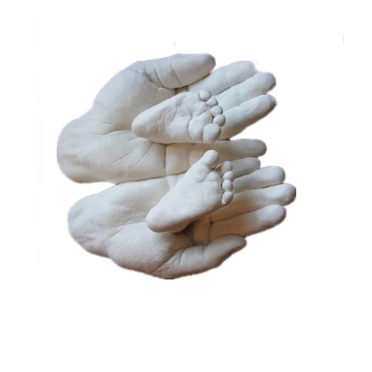 DIY Moulding Casting Kit Private Label 3D Hand Cast Kit Adult Couple Hand and Foot Souvenir Casting Kit