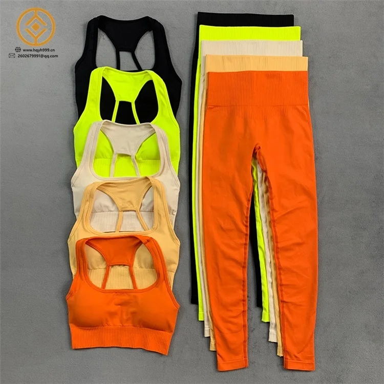 Yoga suit high waist tight hip seamless yoga pants new long sleeve sports fitness suit