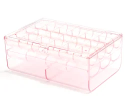 Amazon Hot Selling Dustproof Large Capacity Jewelry Storage Box with Cover